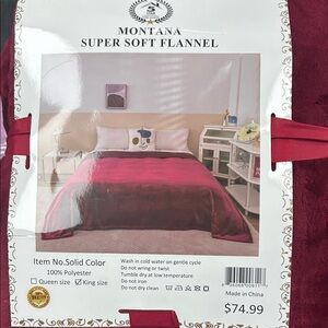 Super Soft Flannel Bedding Set - Red